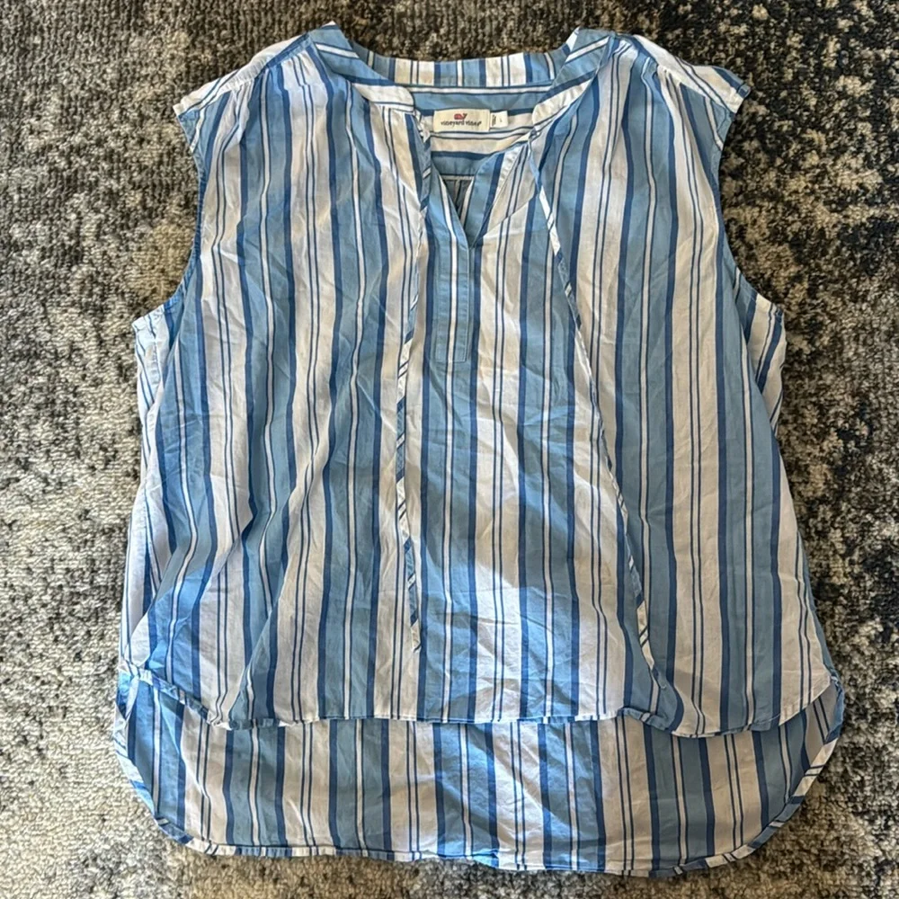 Vineyard Vines Linen Sleeveless Tank - Picture 1 of 3